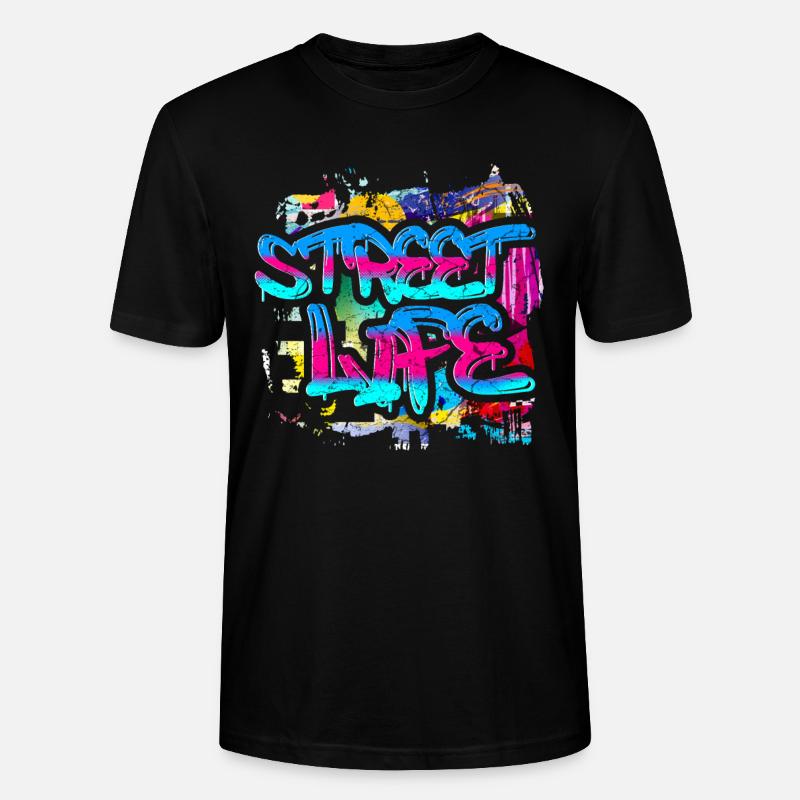 Graffiti Kunst - Stanley/Stella Unisex Bio-T-Shirt CRAFTER - Schwarz