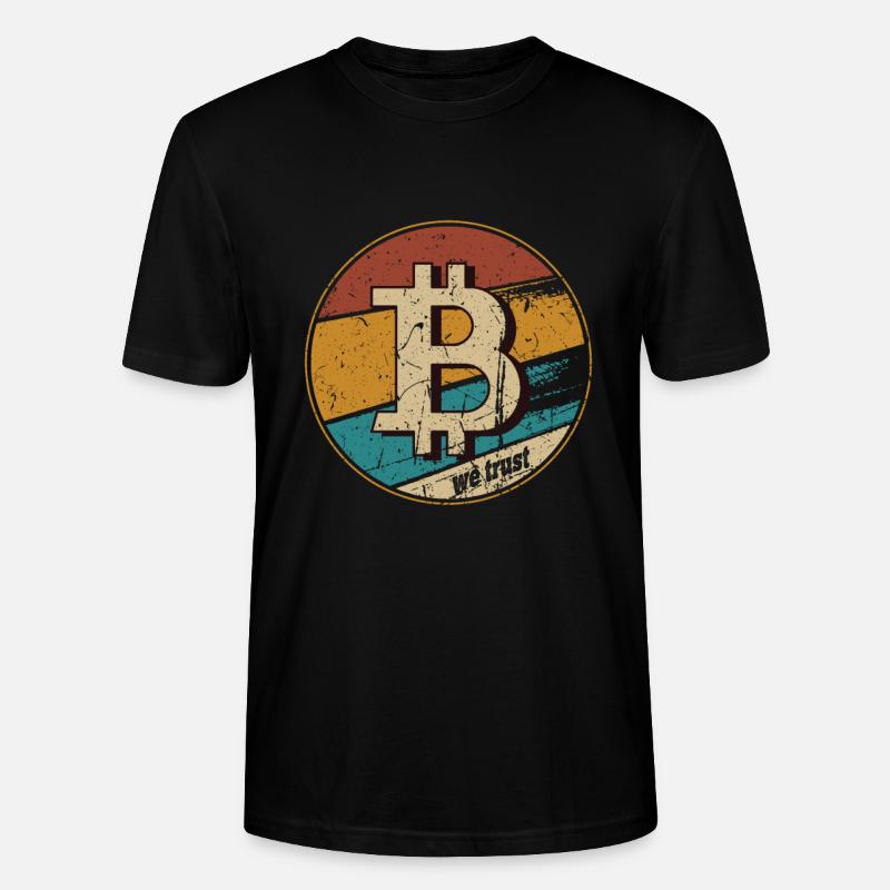 BTC Bitcoin Comeback Cryptocurrency Blockchain - Stanley/Stella CRAFTER Unisex Organic T-Shirt - black