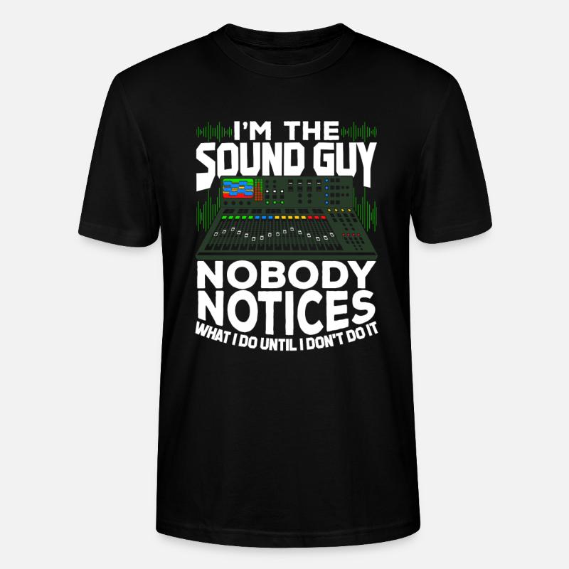 Toningenieur Tontechnik Tontechniker Geschenk - Stanley/Stella Unisex Bio-T-Shirt CRAFTER - Schwarz