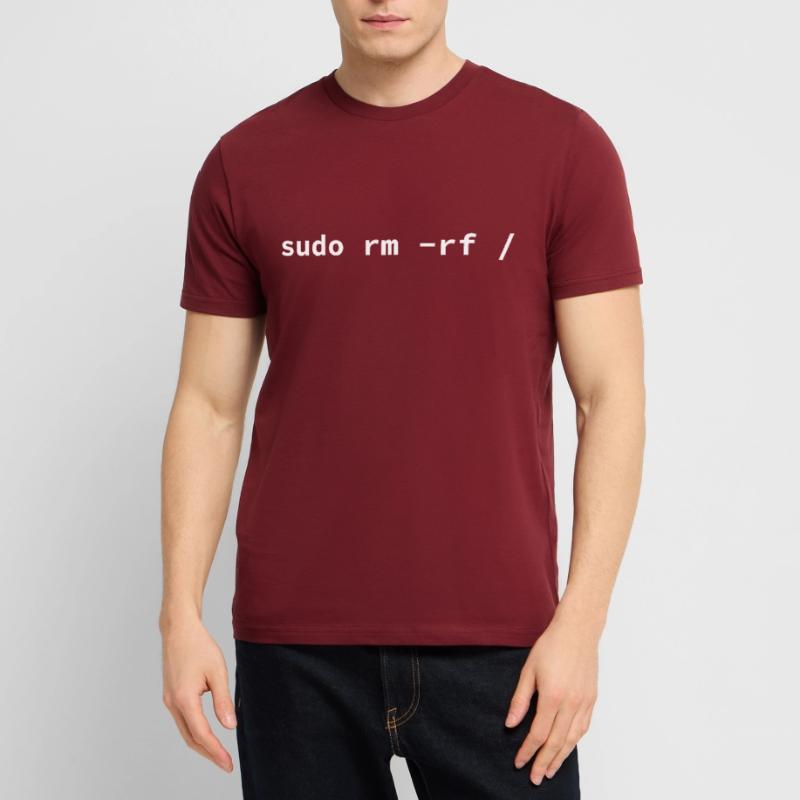 Computer - Sudo rm -rf / Tux Linux Penguin - Stanley/Stella CRAFTER Unisex Organic T-Shirt