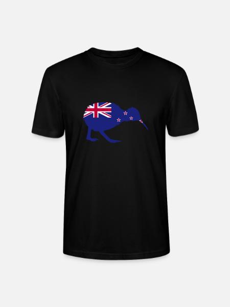 Kiwi Vogel kiwivogel Neuseeland - Stanley/Stella Unisex Bio-T-Shirt CRAFTER - Schwarz