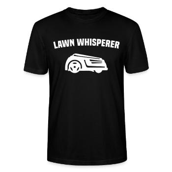 Robotic Lawn mower Robotic lawn mower Lawn whisperer - Stanley/Stella CRAFTER Unisex Organic T-Shirt - black - Front - Alina (178cm) & Michal (187cm)