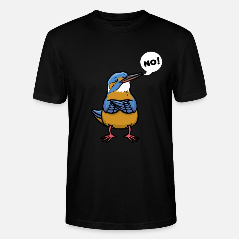 Sturer Eisvogel - Stanley/Stella Unisex Bio-T-Shirt CRAFTER - Schwarz