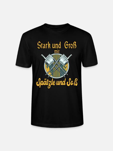 Spätzle und Soß - Stanley/Stella Unisex Bio-T-Shirt CRAFTER - Schwarz