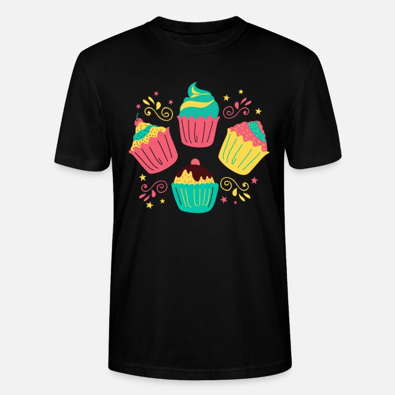 Cupcakes - Stanley/Stella Unisex Bio-T-Shirt CRAFTER - Schwarz
