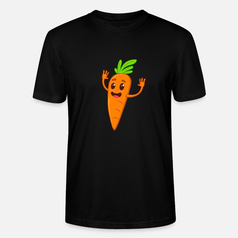 Comic Karotte - Stanley/Stella Unisex Bio-T-Shirt CRAFTER - Schwarz