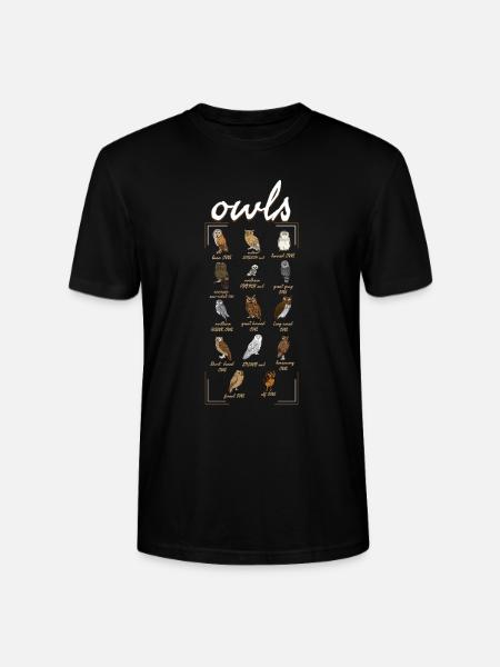 Hiboux Birder Birdwatcher Observation d’oiseaux - T-shirt bio CRAFTER Stanley Stella Unisexe - noir