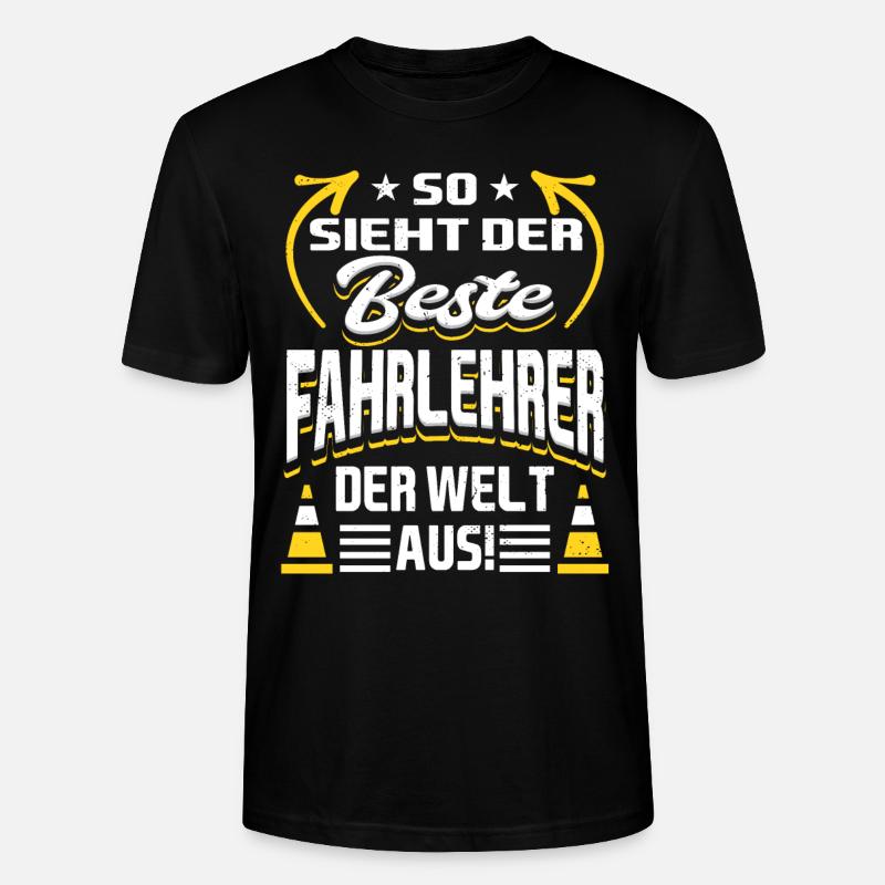 Bester Fahrlehrer - Stanley/Stella Unisex Bio-T-Shirt CRAFTER - Schwarz