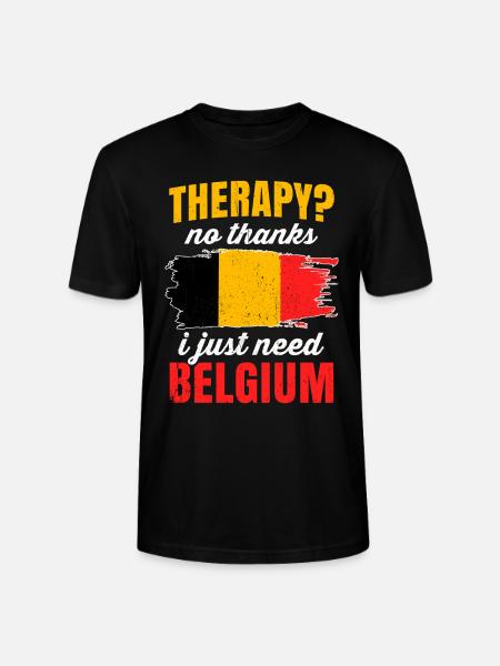 Belgium - Stanley/Stella CRAFTER Unisex Organic T-Shirt - black