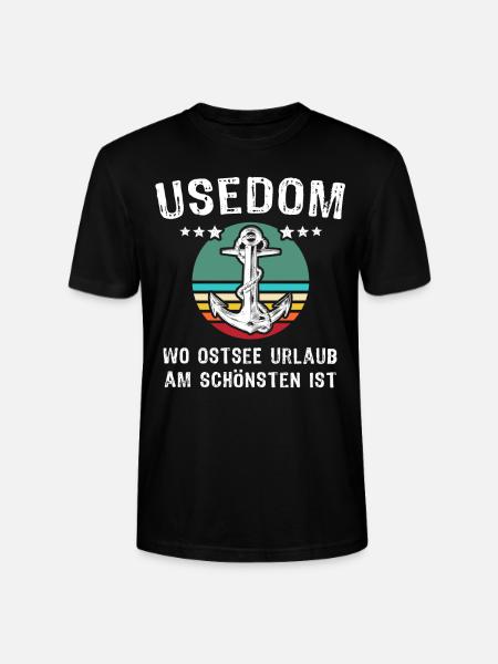 Usedom Ostsee Insel - Stanley/Stella Unisex Bio-T-Shirt CRAFTER - Schwarz
