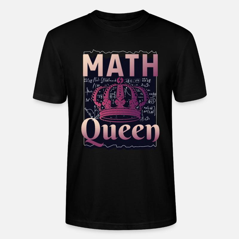Math Queen - Stanley/Stella Unisex Bio-T-Shirt CRAFTER - Schwarz