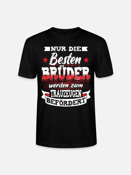 Trauzeuge Hochzeit - Stanley/Stella Unisex Bio-T-Shirt CRAFTER - Schwarz