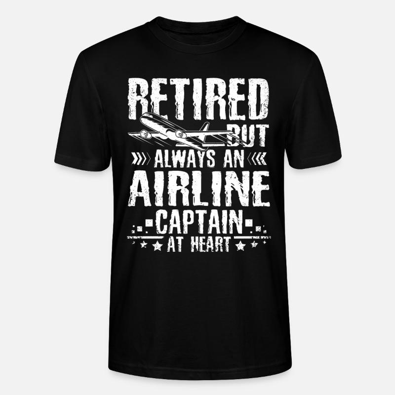 Pilot in Rente - Stanley/Stella Unisex Bio-T-Shirt CRAFTER - Schwarz