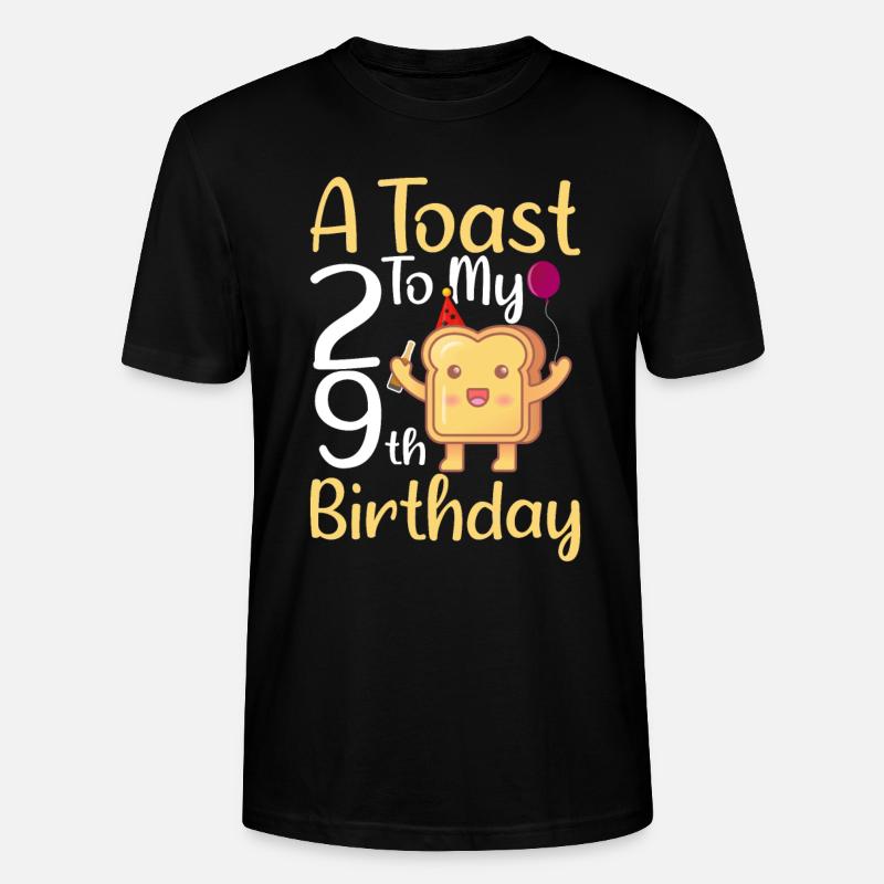 Cadeau d’anniversaire du 29e anniversaire - T-shirt bio CRAFTER Stanley Stella Unisexe - noir