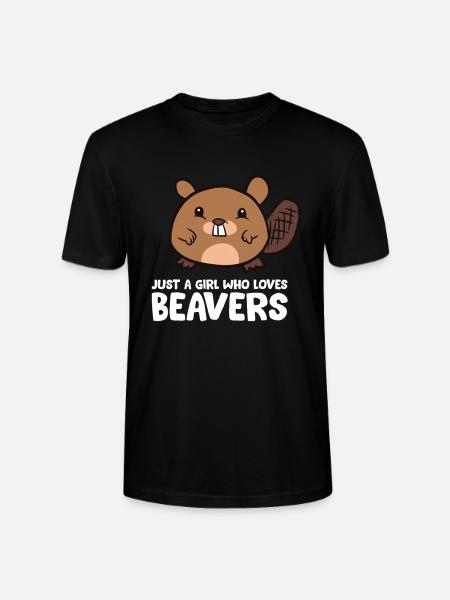 Bæver pige bare en pige, der elsker bævere - Stanley Stella CRAFTER unisex økologisk-T-shirt - sort