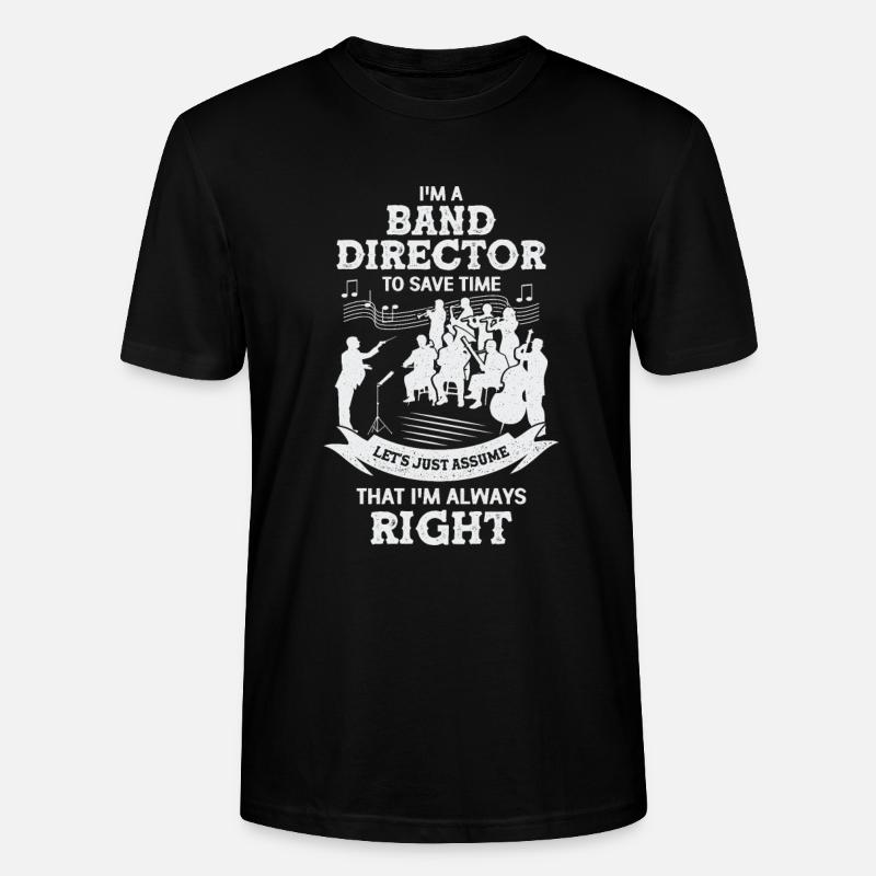 Dirigent Dirigieren Orchester Geschenk - Stanley/Stella Unisex Bio-T-Shirt CRAFTER - Schwarz