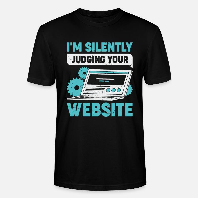 Lustiges Webdesign Webdesigner Geschenk - Stanley/Stella Unisex Bio-T-Shirt CRAFTER - Schwarz