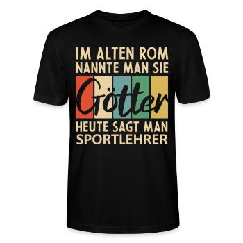 Lustige Sportlehrer Sprüche - Stanley/Stella Unisex Bio-T-Shirt CRAFTER - Schwarz - Vorne - Alina (178cm) & Michal (187cm)