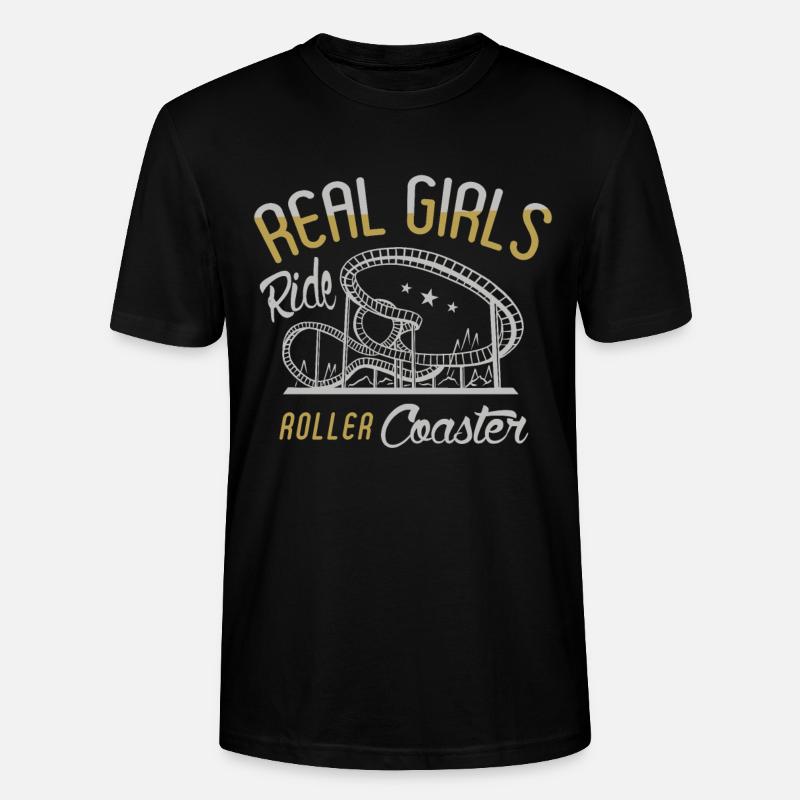Achterbahn Achterbahnfahrer - Stanley/Stella Unisex Bio-T-Shirt CRAFTER - Schwarz