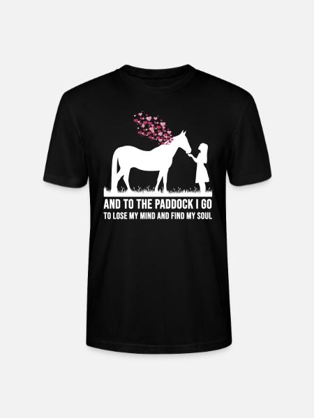 Heste Ridning Ordsprog Citater Heste Girls Horse - Stanley Stella CRAFTER unisex økologisk-T-shirt - sort
