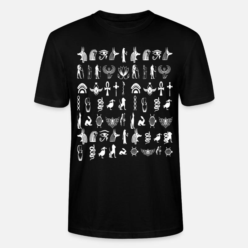 Hieroglyphe - Stanley/Stella Unisex Bio-T-Shirt CRAFTER - Schwarz
