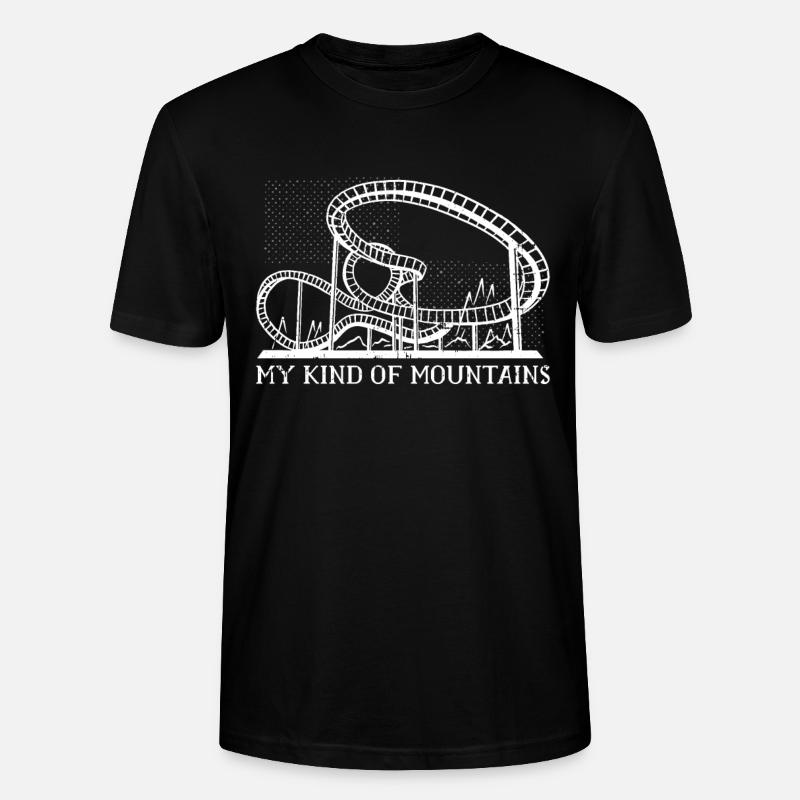 Parc d'attractions Roller Coaster - T-shirt bio CRAFTER Stanley Stella Unisexe - noir