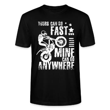 Moto trial bike - Stanley/Stella CRAFTER Unisex Organic T-Shirt - black - Front - Alina (178cm) & Michal (187cm)
