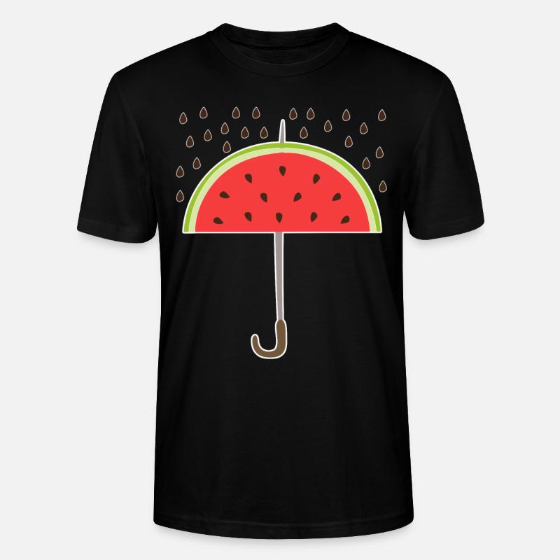 Pastèque Parapluie Melons - T-shirt bio CRAFTER Stanley Stella Unisexe - noir
