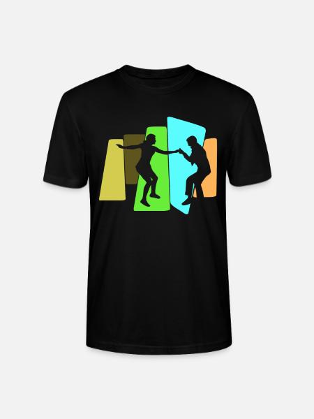 Boogie Woogie Swing Danse rétro - T-shirt bio CRAFTER Stanley Stella Unisexe - noir
