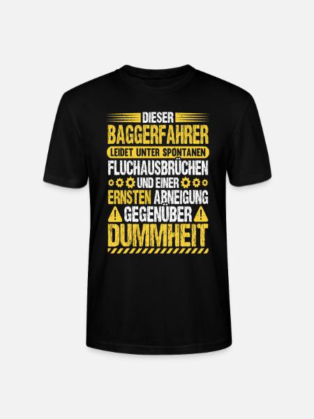 Baggerfahrer Humor Bagger Fahren Baggerführer - Stanley/Stella Unisex Bio-T-Shirt CRAFTER - Schwarz