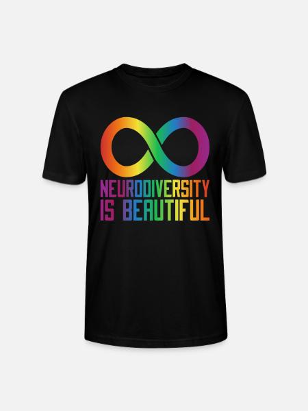 Neurodiversity Is Beautiful Autism - Stanley/Stella CRAFTER Unisex Organic T-Shirt - black