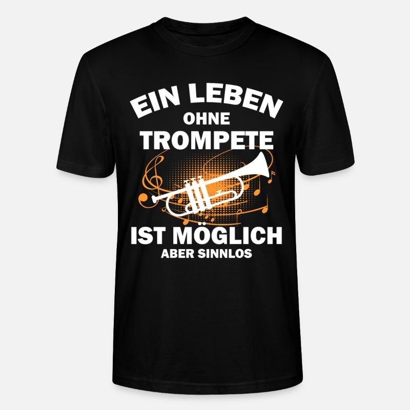 Trompete Trompeter - Stanley/Stella Unisex Bio-T-Shirt CRAFTER - Schwarz