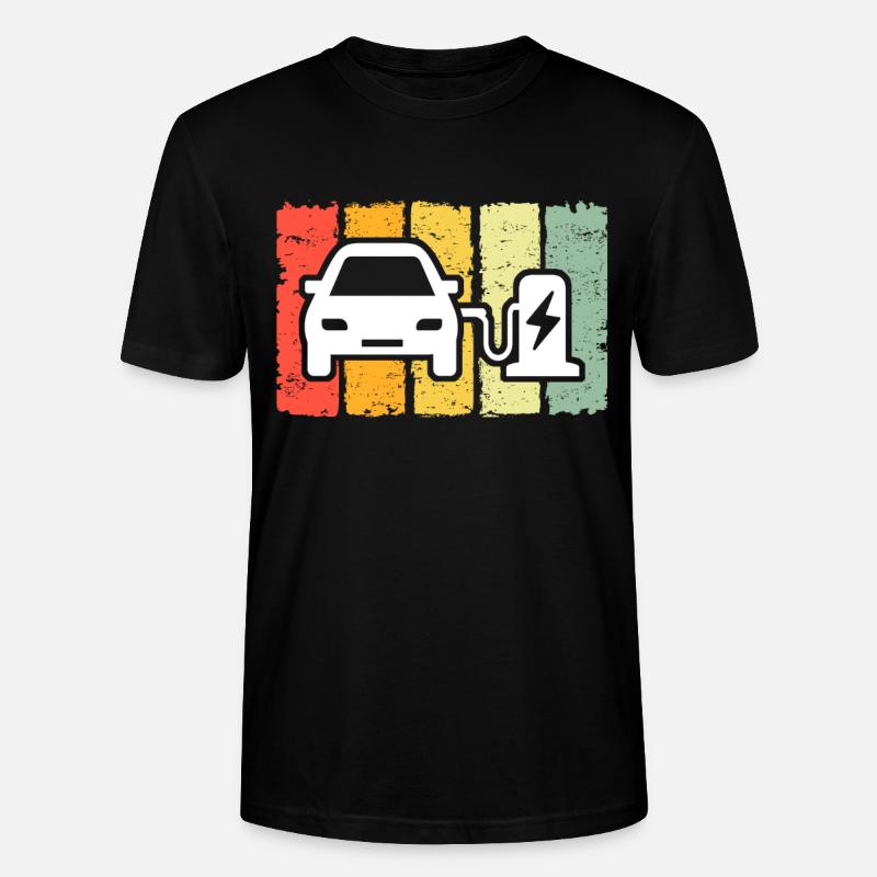 Eauto E-Auto Ecar E-Car - Stanley/Stella Unisex Bio-T-Shirt CRAFTER - Schwarz
