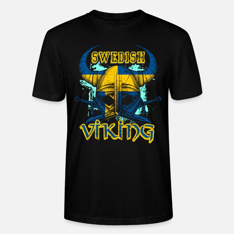 Schwedischer Wikinger - Stanley/Stella Unisex Bio-T-Shirt CRAFTER - Schwarz