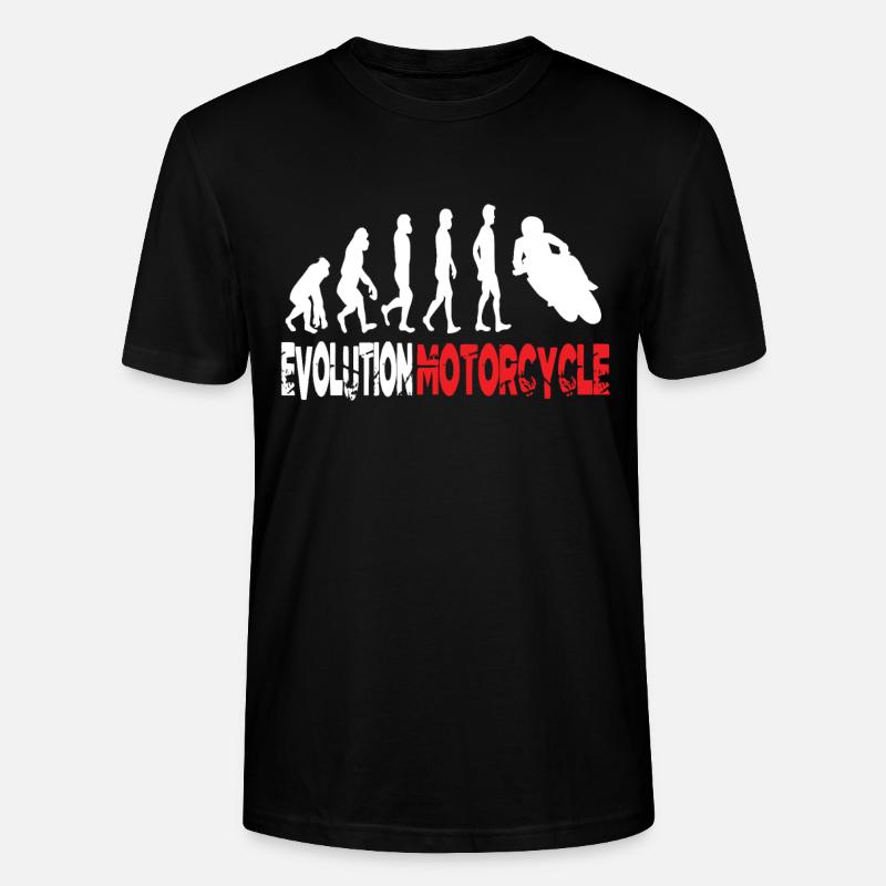 Evolution moto - T-shirt bio CRAFTER Stanley Stella Unisexe - noir