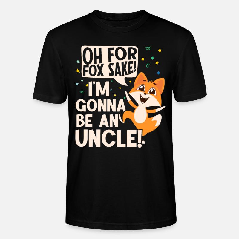 Ich Werde Onkel Stolz - Stanley/Stella Unisex Bio-T-Shirt CRAFTER - Schwarz