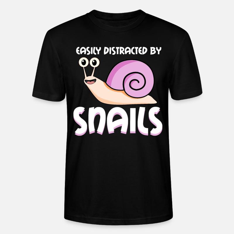 Escargots Disant Escargots Escargot - T-shirt bio CRAFTER Stanley Stella Unisexe - noir