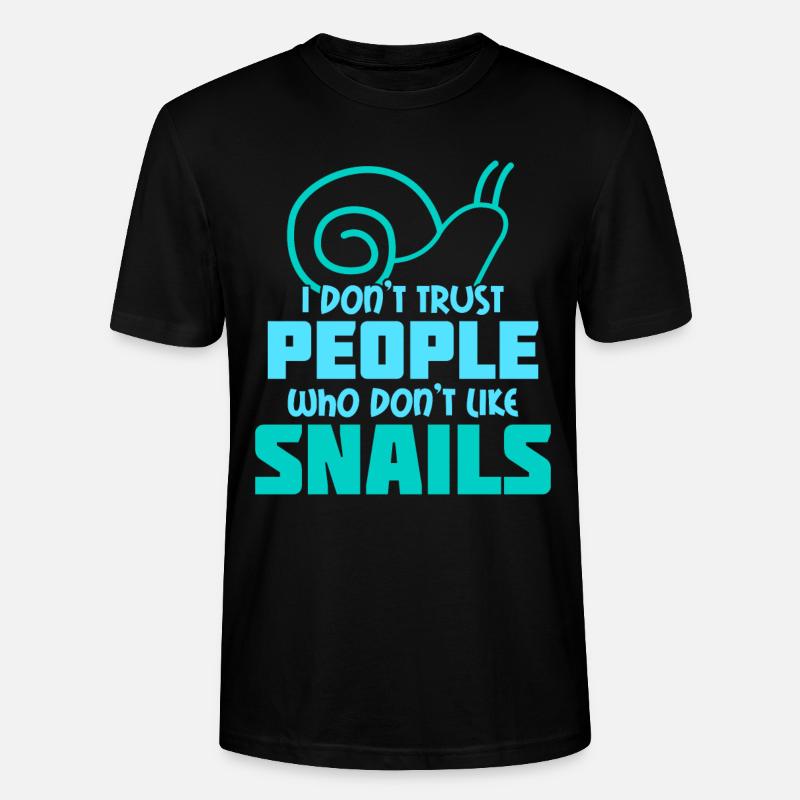 Escargots Escargots Escargot Dire Escargot - T-shirt bio CRAFTER Stanley Stella Unisexe - noir