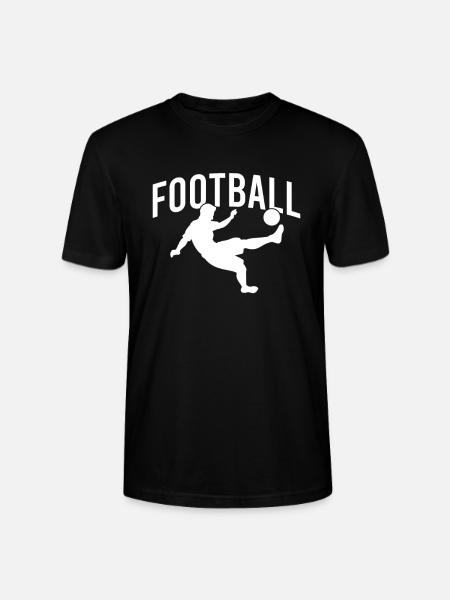 Fodbold fodbold - Stanley Stella CRAFTER unisex økologisk-T-shirt - sort
