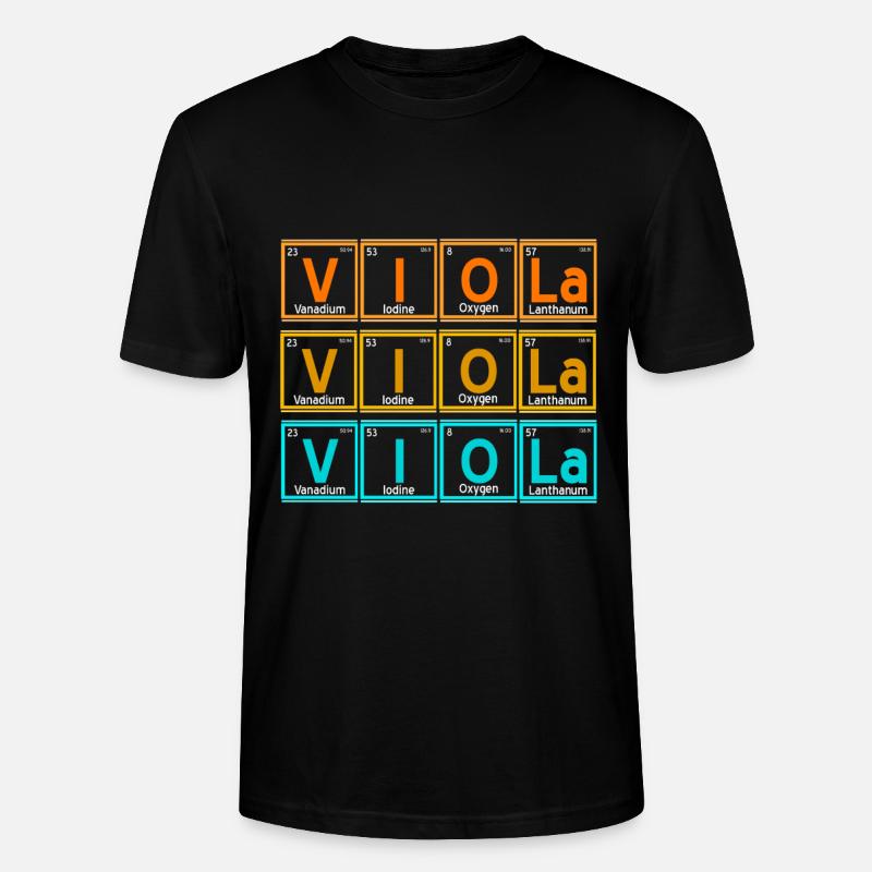 Viola - periodensystem - Stanley/Stella Unisex Bio-T-Shirt CRAFTER - Schwarz