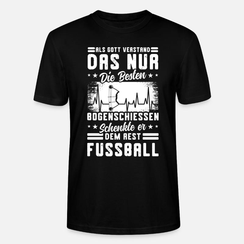 Bogenschießen - Stanley/Stella Unisex Bio-T-Shirt CRAFTER - Schwarz