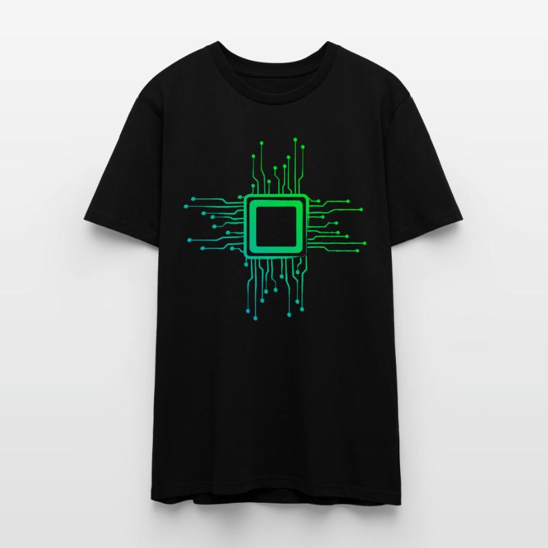 CPU Circuits Computer Chip Nerds Stanley/Stella CRAFTER Unisex Organic T-Shirt