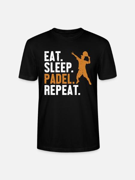 Ät Sleep Padel Repeat Paddleball Paddle Tennis - Ekologisk T-shirt CRAFTER unisex från Stanley/Stella - svart