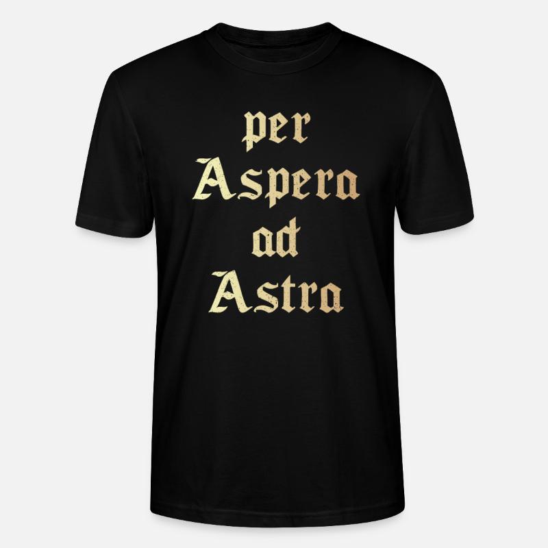 Per aspera ad astra - T-shirt bio CRAFTER Stanley Stella Unisexe - noir