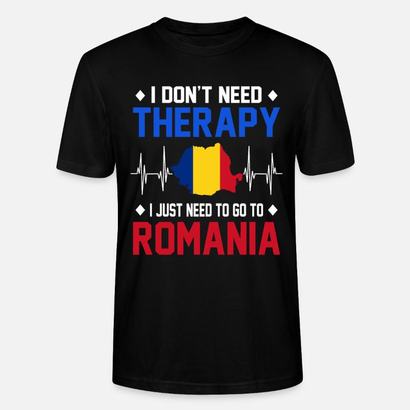 Rumänien - Stanley/Stella Unisex Bio-T-Shirt CRAFTER - Schwarz