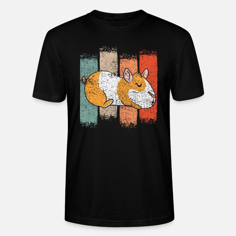Hamster Rétro - T-shirt bio CRAFTER Stanley Stella Unisexe - noir