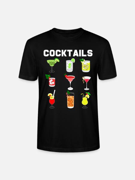Cocktail - Stanley/Stella CRAFTER Unisex Organic T-Shirt - black