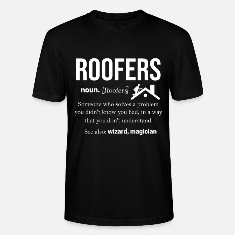 Dachdecker - Stanley/Stella Unisex Bio-T-Shirt CRAFTER - Schwarz