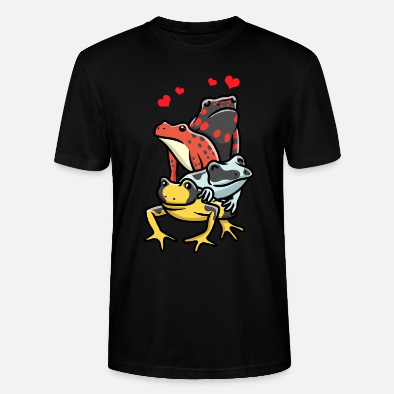 Baumsteigerfrosch Pfeilgiftfrosch Farbfrosch - Stanley/Stella Unisex Bio-T-Shirt CRAFTER - Schwarz