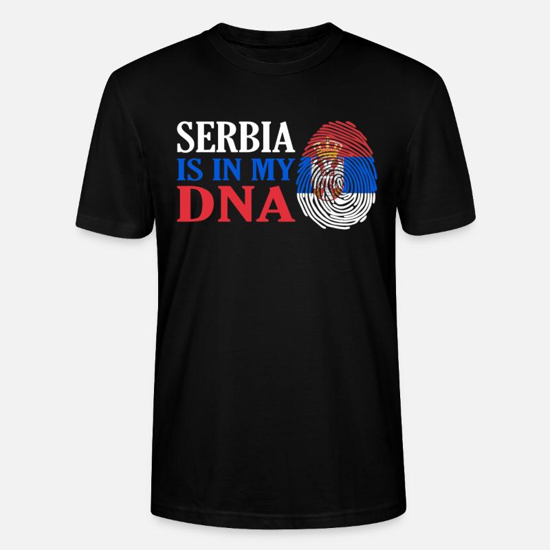 Serbien - Stanley/Stella Unisex Bio-T-Shirt CRAFTER - Schwarz